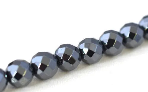 Hematite Round Stone Beads 4mm/6mm/8mm/10mm/12mm/14mm natural stone ,healing stone, chakra stones for Jewelry Making Sold by one Strand # 0149