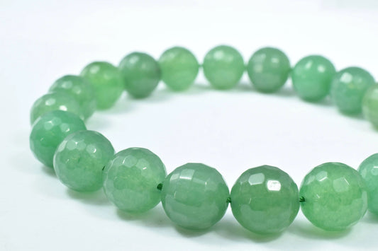 6mm/12mm Jade Gemstone Faceted Round Green Beads, Natural healing stone chakra stones for Jewelry Making# 0099. Sold by Strand - BeadsFindingDepot