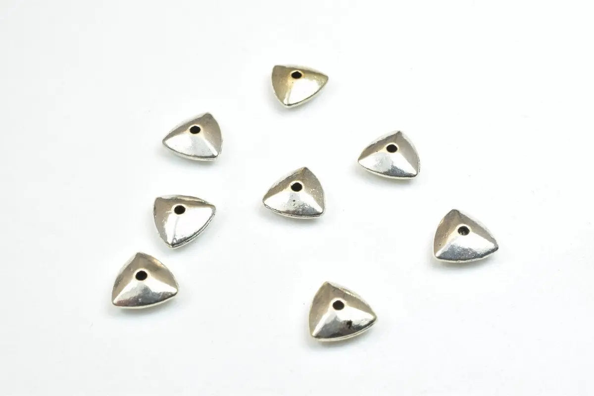 16 PCs Plain Spacer Connector Antique Silver Alloy Beads Size 9mm Hole Size 0.8mm Decorative Design Metal Beads For Jewelry Making - BeadsFindingDepot