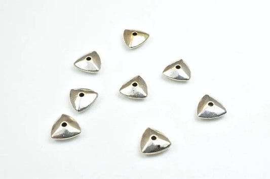 16 PCs Plain Spacer Connector Antique Silver Alloy Beads Size 9mm Hole Size 0.8mm Decorative Design Metal Beads For Jewelry Making - BeadsFindingDepot