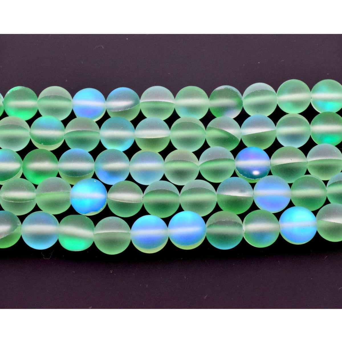 Green Matte Opal Gemstone for jewelry making size 6mm 8mm 10mm jewelry making supplies - detail image 4