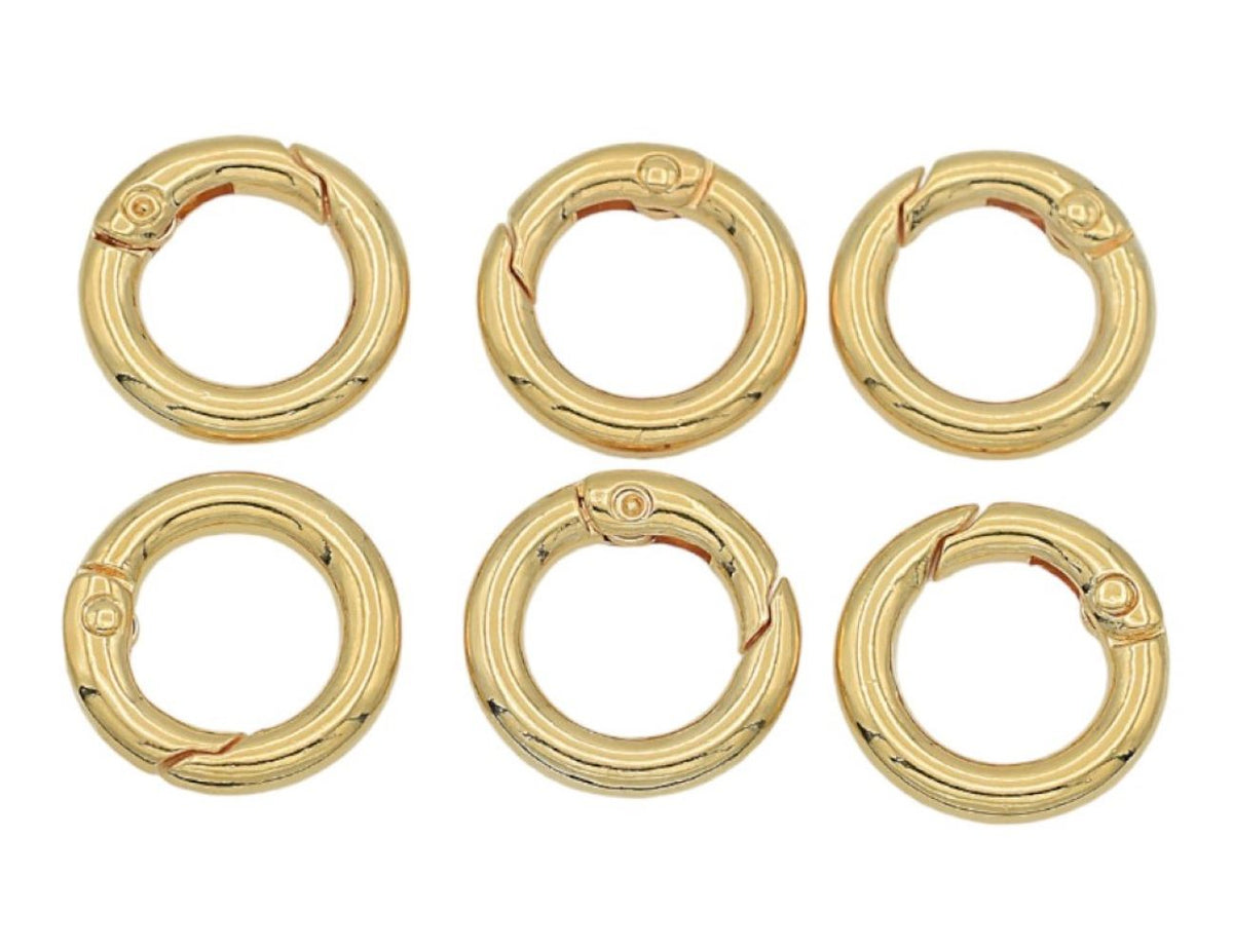Gold Swivel Round Spring Clasp