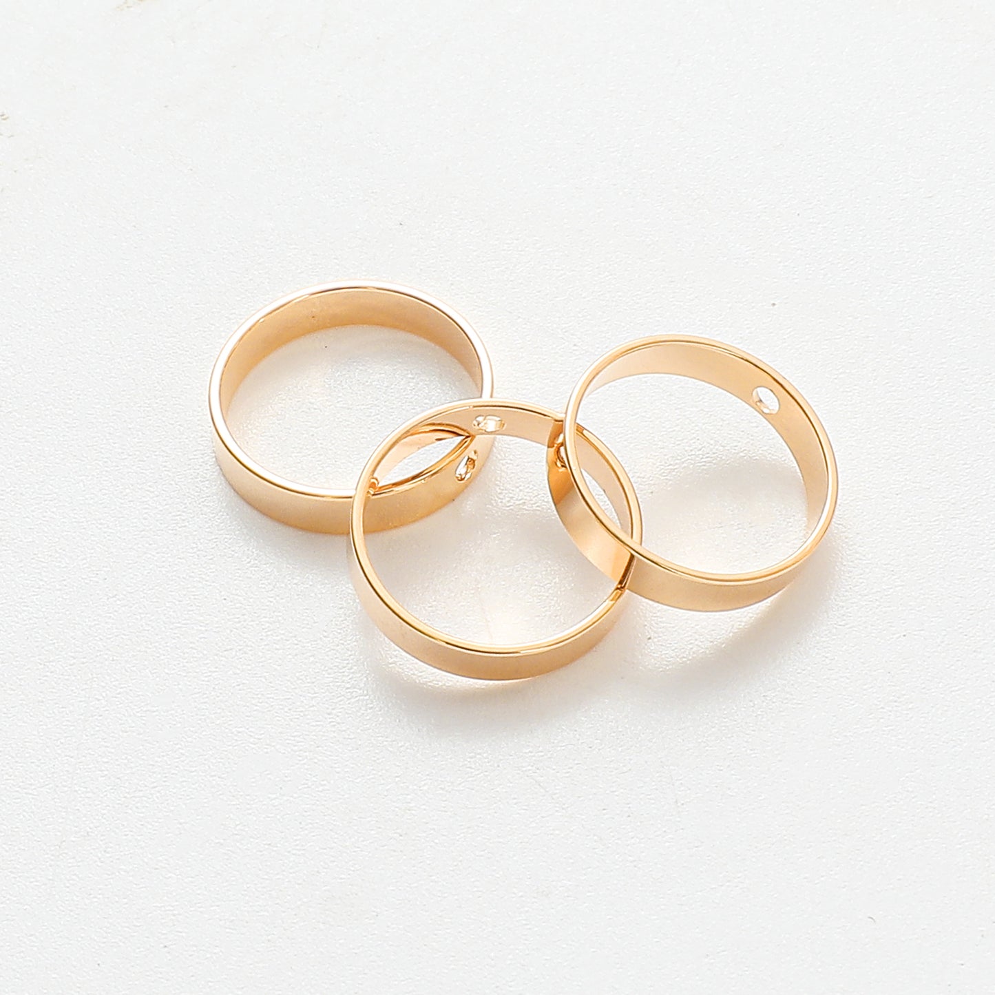 Gold Filled EP Circle Jump Rings Round Frame Link Jewelry Findings