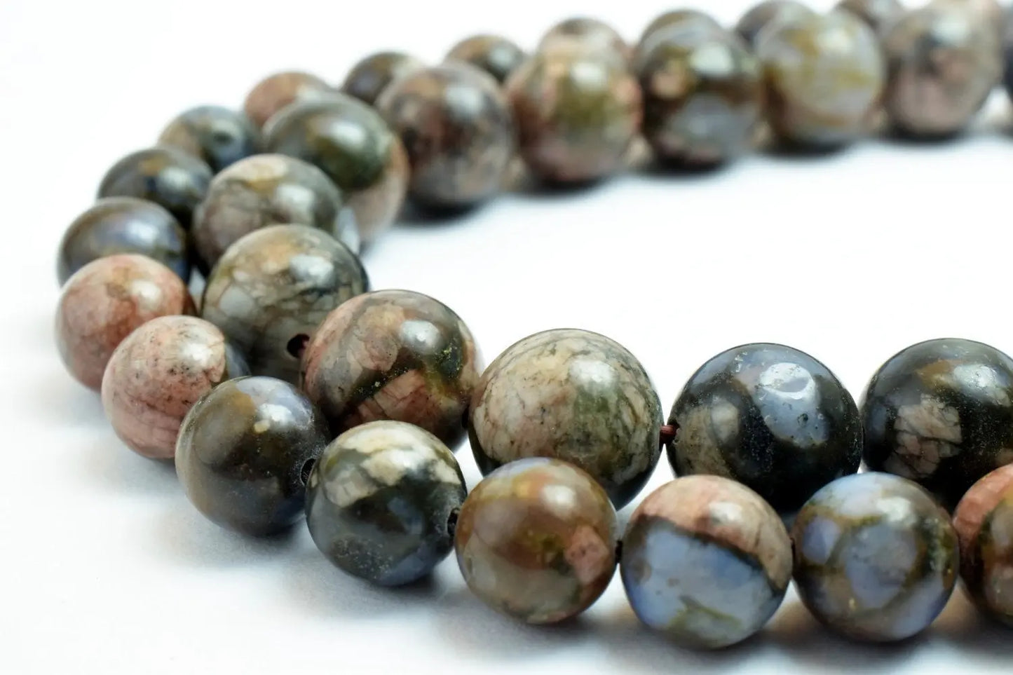 Azurite Round Gemstone Beads 6mm to 10mm Natural Healing for Jewelry - BeadsFindingDepot