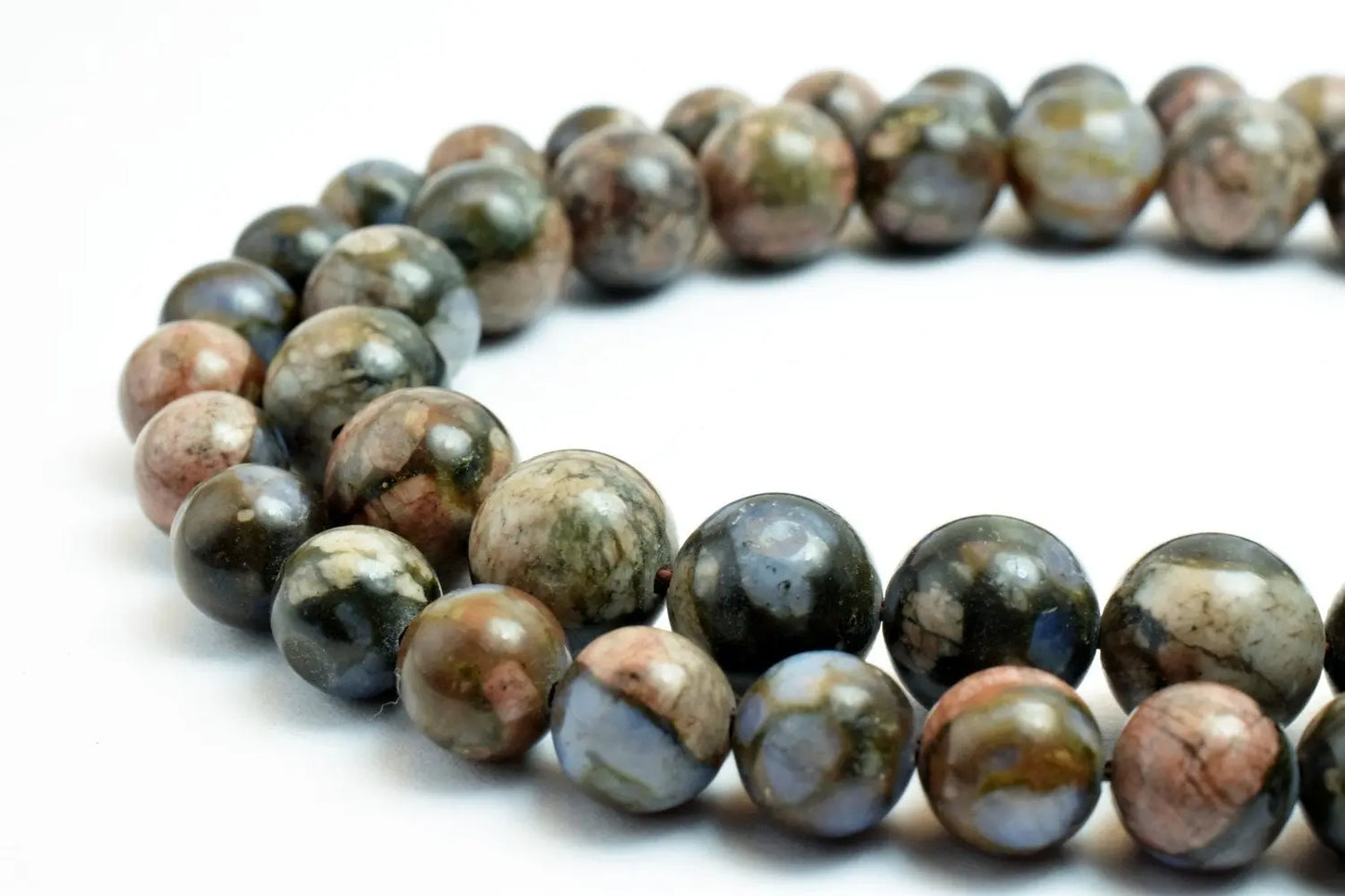 Azurite Round Gemstone Beads 6mm to 10mm Natural Healing for Jewelry - BeadsFindingDepot