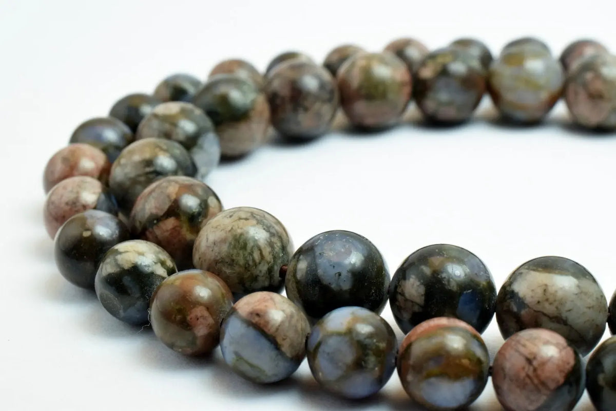 Azurite Round Gemstone Beads 6mm to 10mm Natural Healing for Jewelry - BeadsFindingDepot