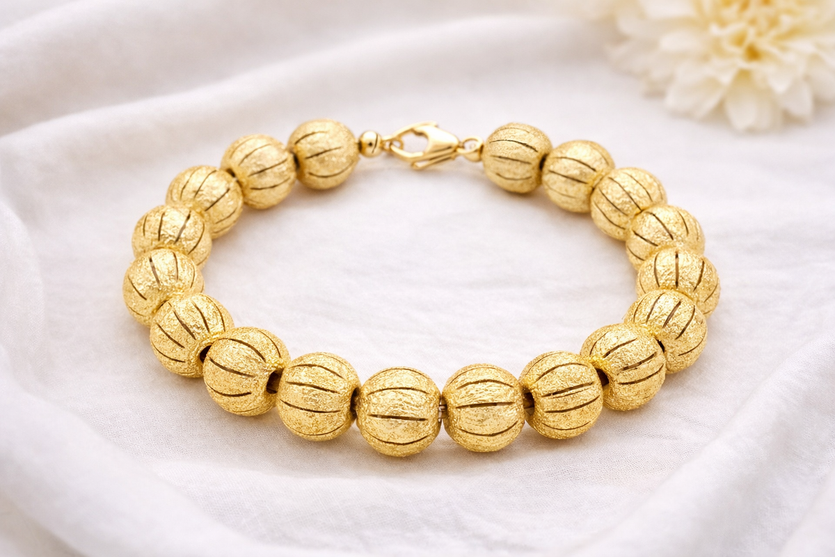 Gold Filled Alternative Spacer Beads 10mm - 18K Stardust Round Diamond Cut Beads