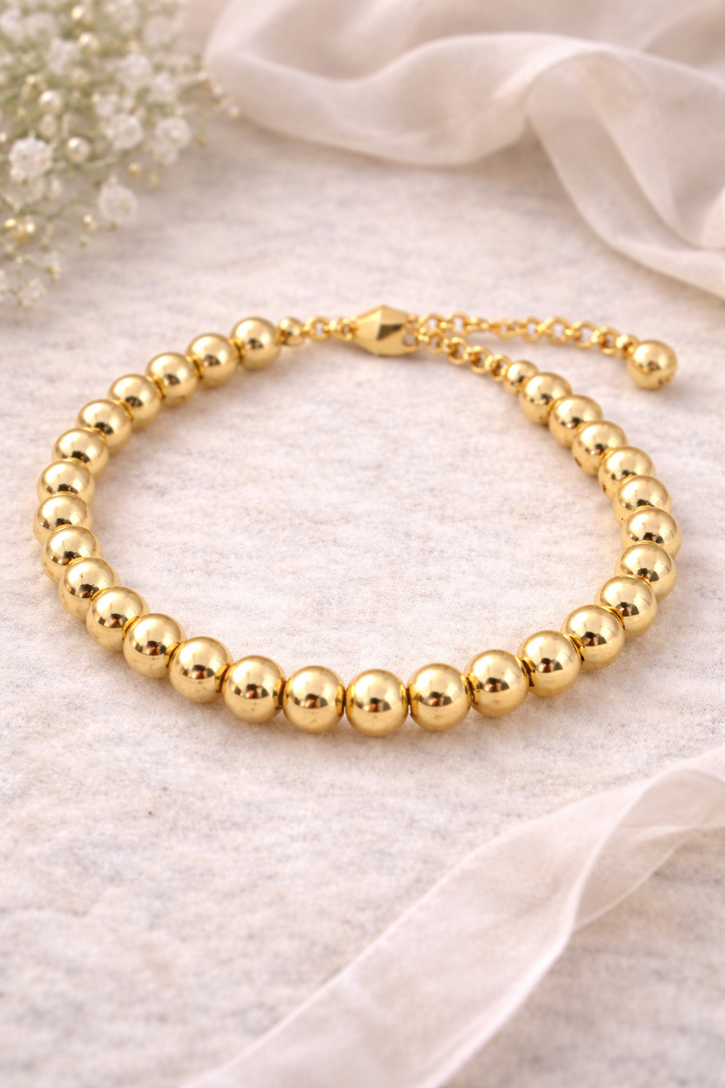 18K Gold Filled Alternative Beads | Tarnish Resistant Gold Round Spacer Beads Bulk