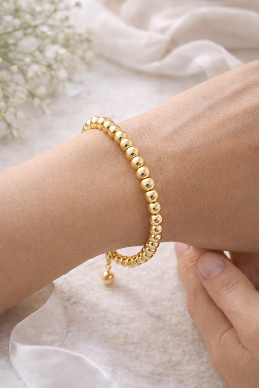 18K Gold Filled Alternative Beads | Tarnish Resistant Gold Round Spacer Beads Bulk