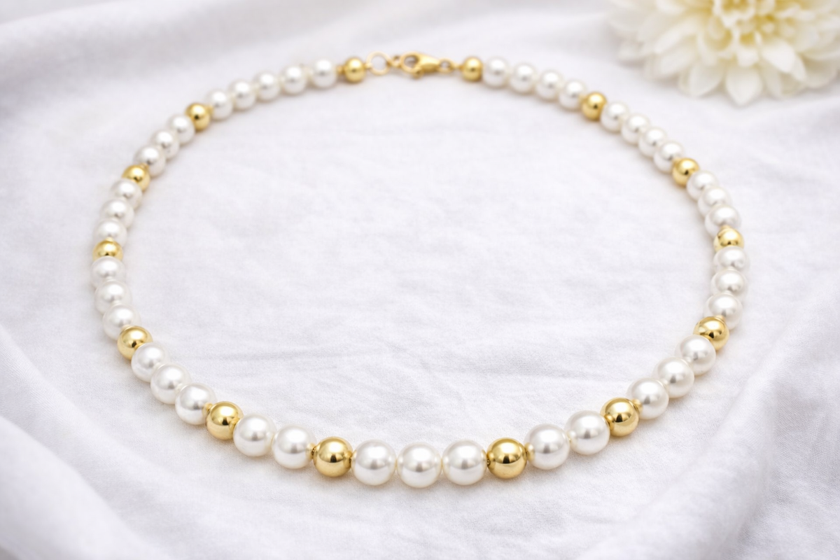 14k Gold Beads - Gold Filled Alternative Plain Beads 3mm-10mm | Durable Tarnish Resistant Finish