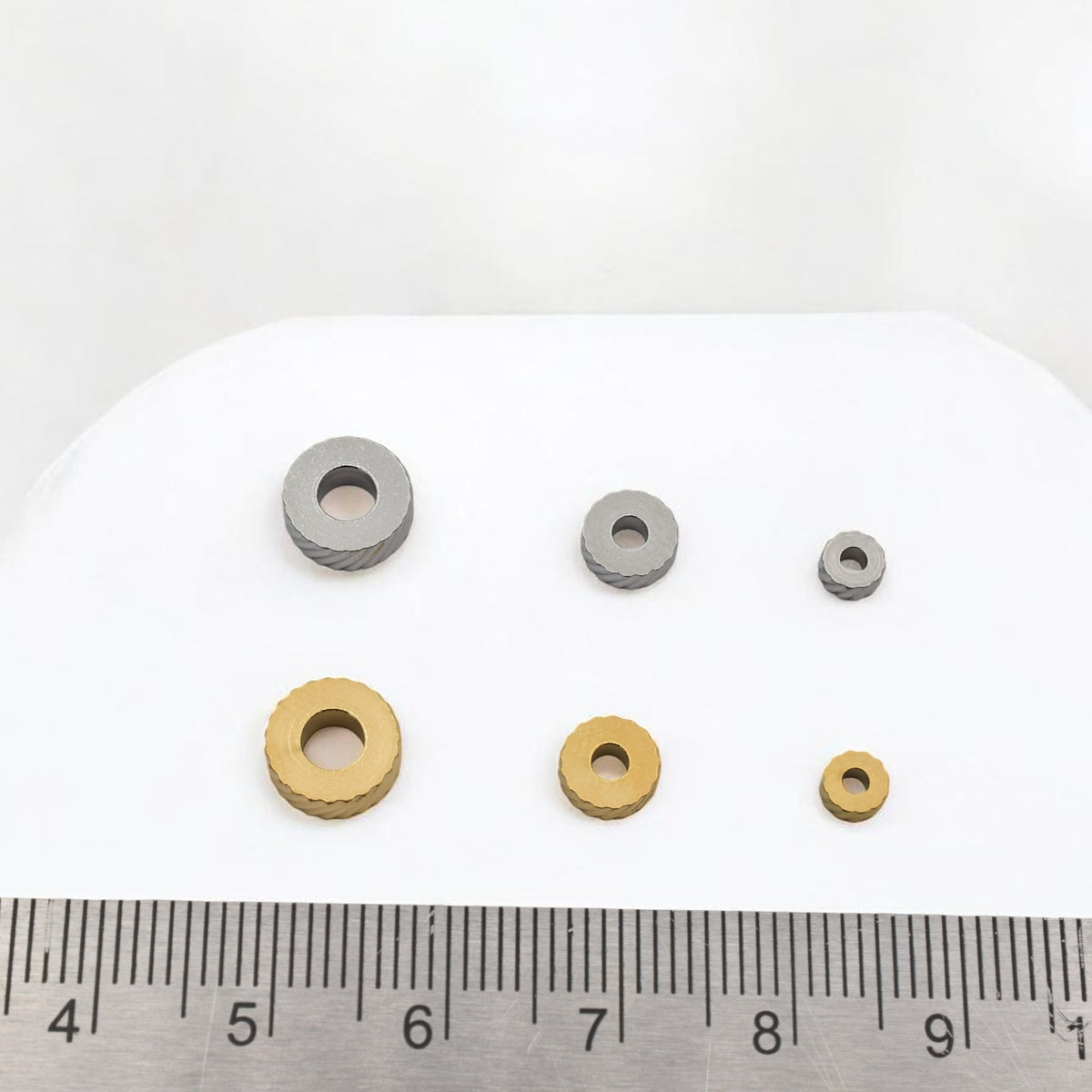 Stainless Steel Spacer Beads – Roundel Diamond Cut 4x2mm, 6x2mm, 8x3mm Metal Beads