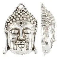 Buddhist Jewelry Pendant face size 23x39x10mm - BeadsFindingDepot