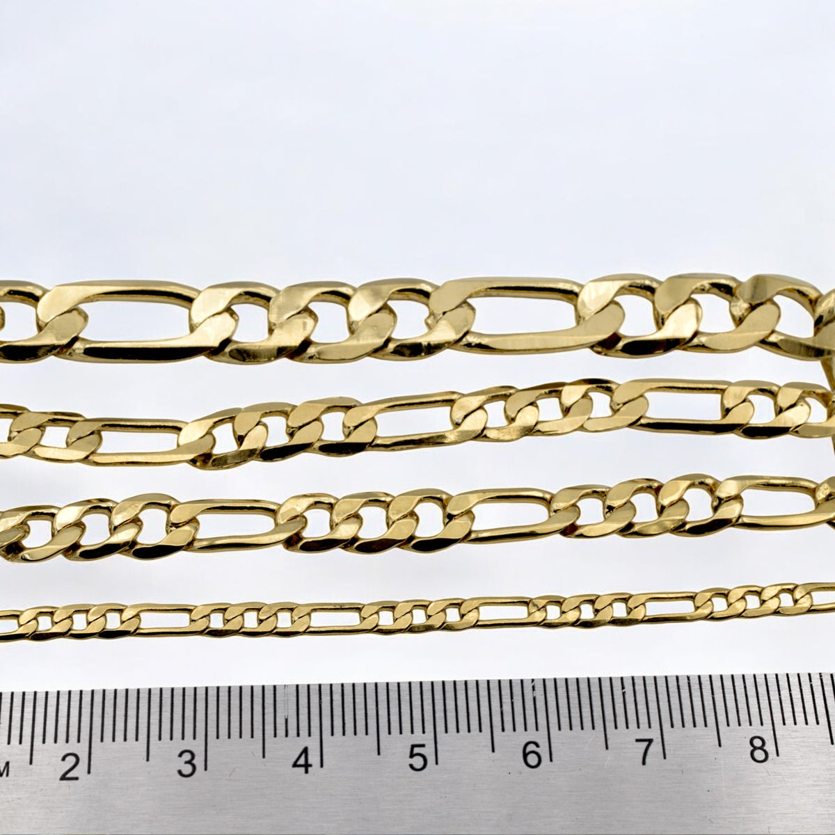 Gold Figaro Chain Necklace   Classic and Versatile Gift for Him or Her jewelry making supplies - detail image 5
