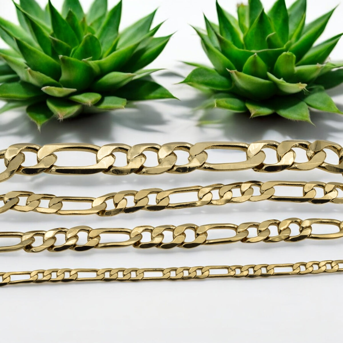 Gold Figaro Chain Necklace   Classic and Versatile Gift for Him or Her jewelry making supplies - detail image 6