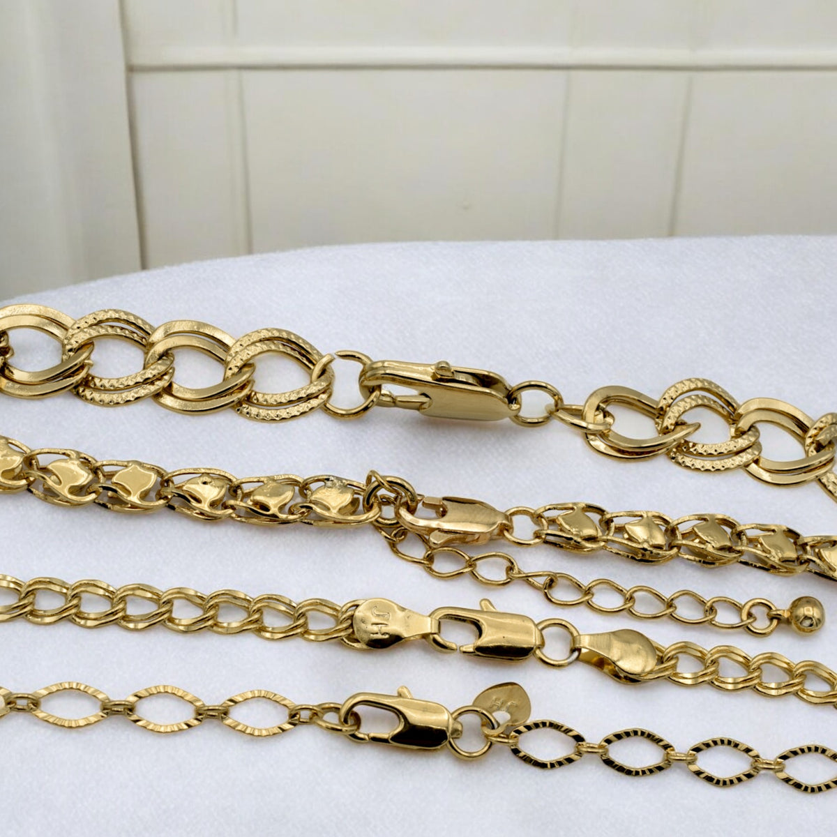 Gold Durable Multi Layer Chain Necklace Set – Tarnish Resistant, High Quality Gold Filled jewelry making supplies - detail...