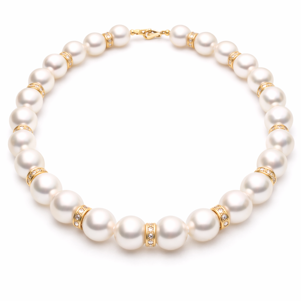 18k Gold Filled Alternative Beads – Pave Roundel Spacers with Cubic Zirconia for Bracelet & Necklace