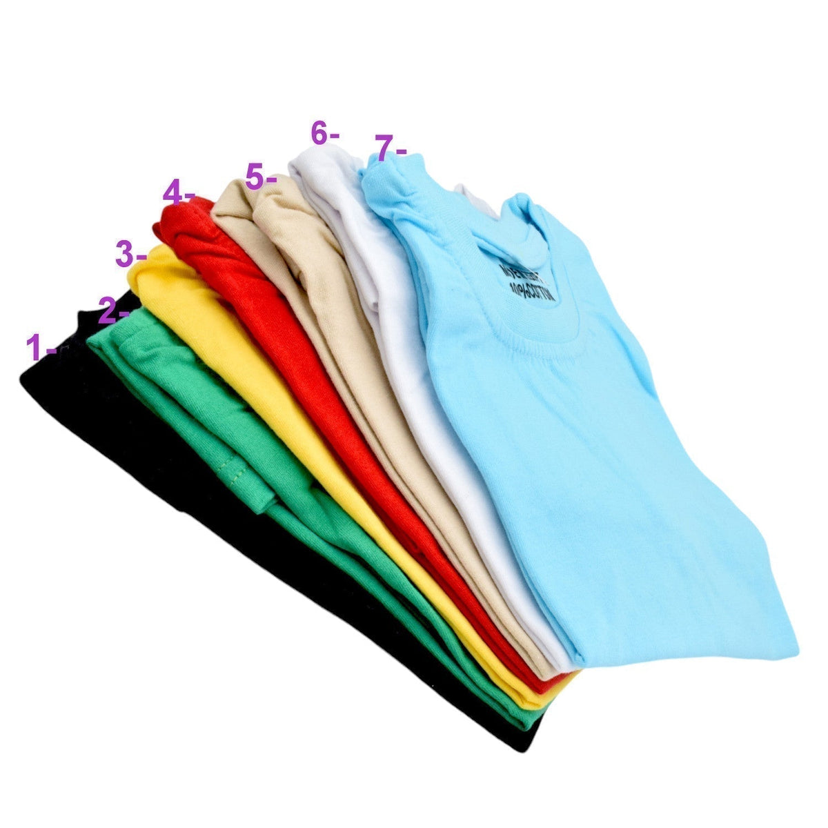 Egyptian Cotton Kids plain T- shirts BeadsFindingDepot
