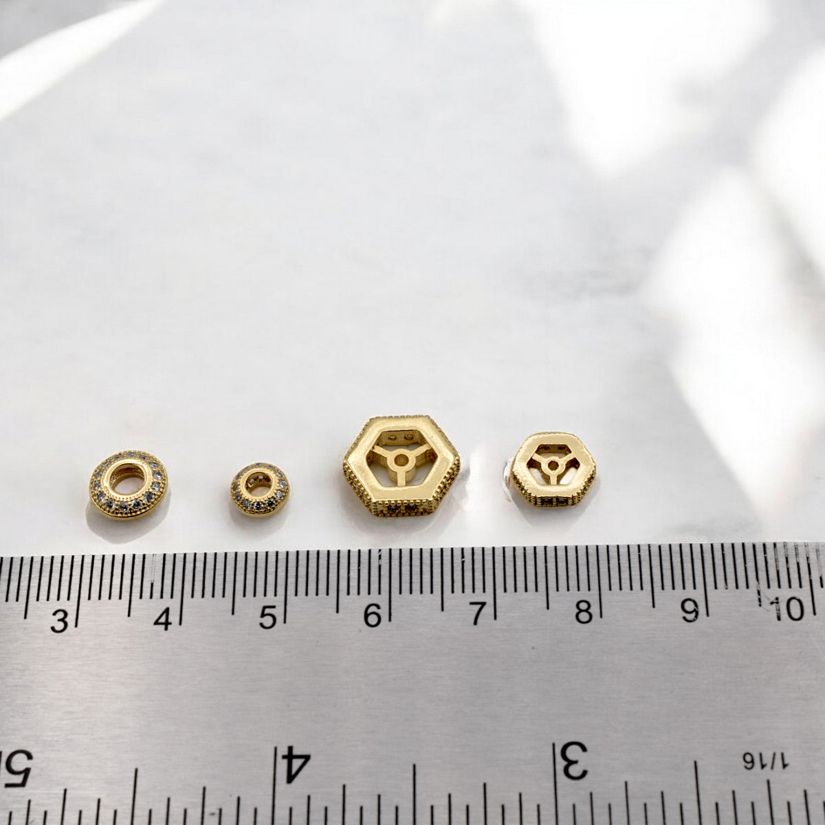 beaded jewelry 8 mm roundel 18 k gold filled ep micro pave beads with clear cz cubic zirconia gfm 14 g 335913499 jewelry m...