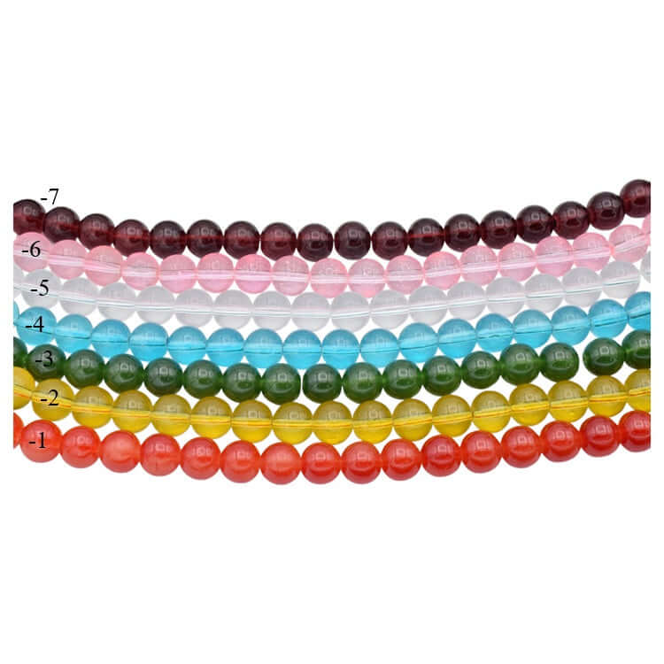 New Clear Glass Jelly beads for jewelry making crafts DIY 8mm 10mm sold by strand BeadsFindingDepot