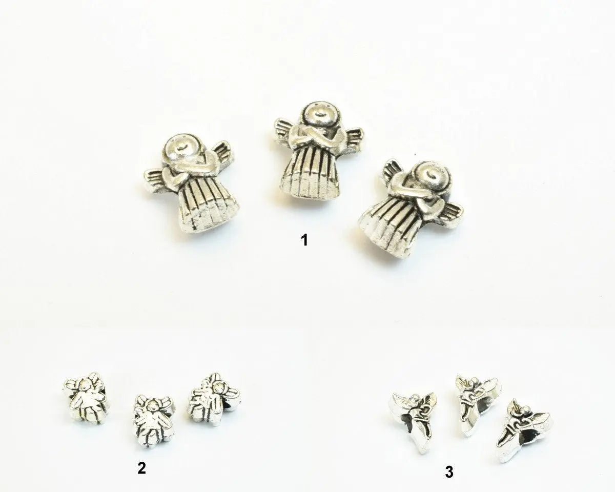 European Beads Big Hole Angels Fairy For European Style Bracelet Or Necklace For Jewelry Making - BeadsFindingDepot