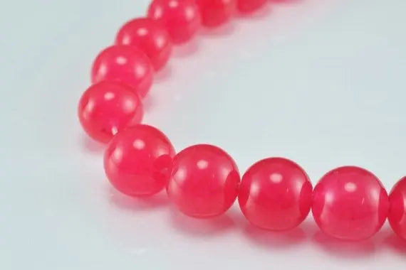Fuchsia Aventurine Round Bead 6mm 10mm - BeadsFindingDepot