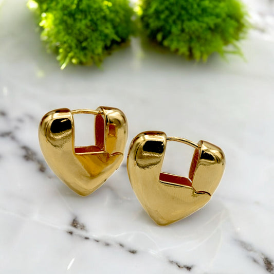 Gold Filled Heart Hoop Earrings – Romantic and Chic Jewelry jewelry making supplies