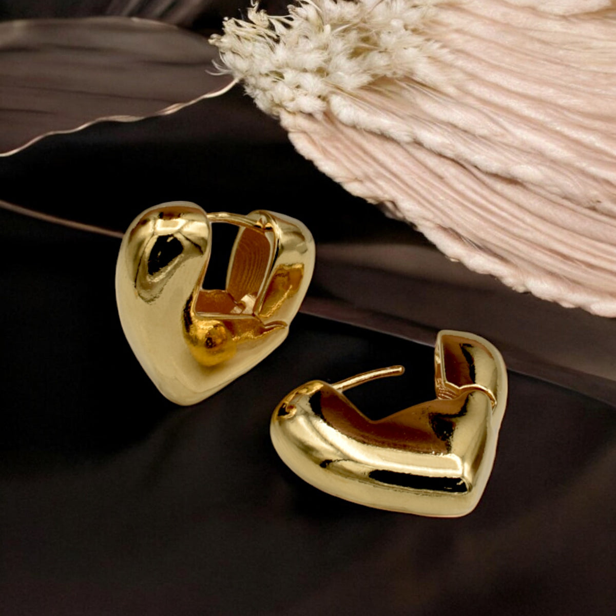 Gold Filled Heart Hoop Earrings – Romantic and Chic Jewelry jewelry making supplies - detail image 10