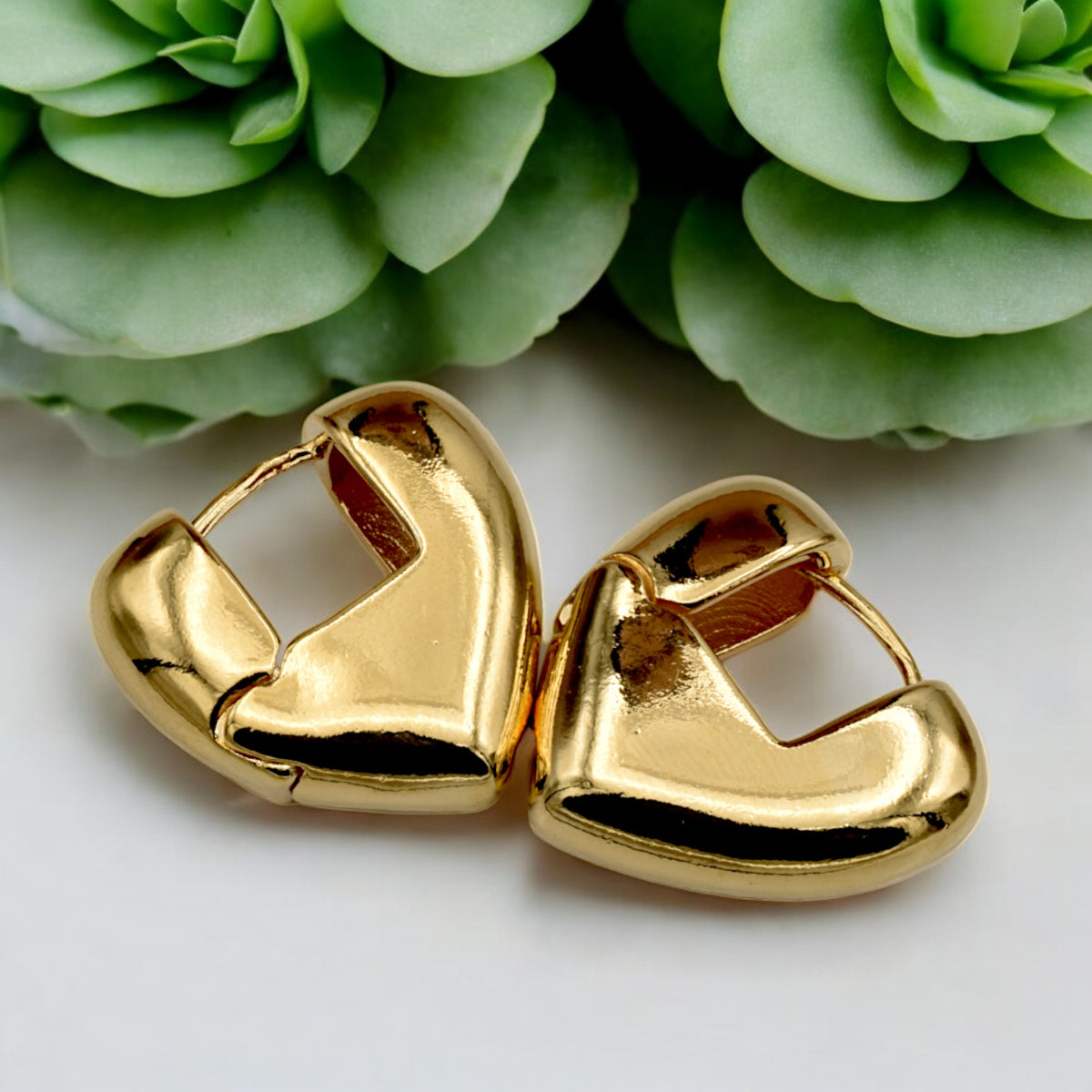 Gold Filled Heart Hoop Earrings – Romantic and Chic Jewelry jewelry making supplies - detail image 3
