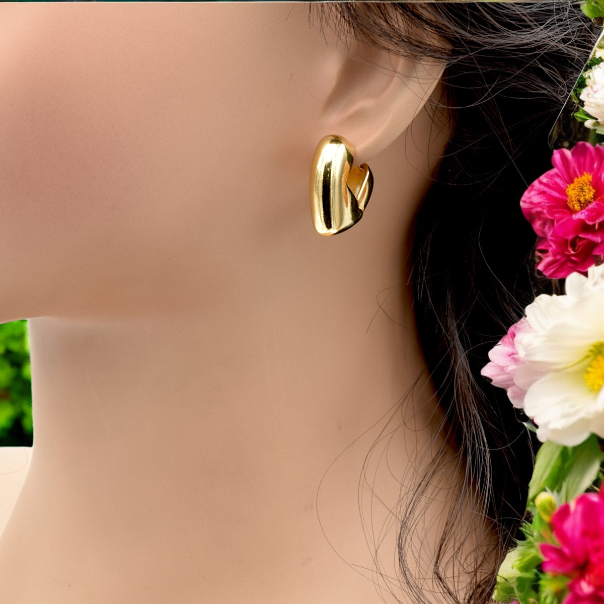 Gold Filled Heart Hoop Earrings – Romantic and Chic Jewelry jewelry making supplies - detail image 12