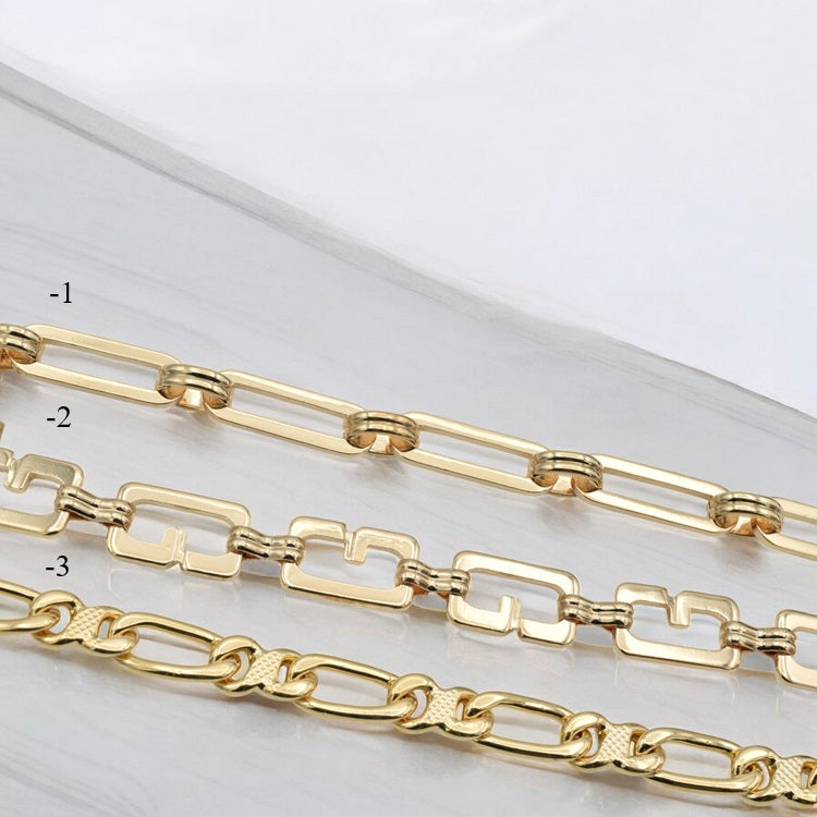 18k Gold Filled Chain   Jewelry Making Supplies by the Foot jewelry making supplies - detail image 2