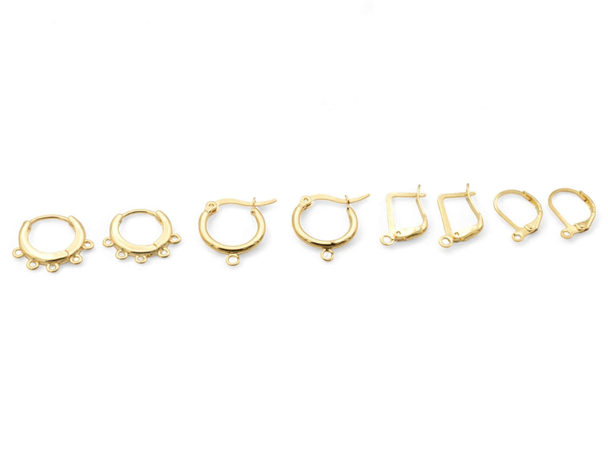 Gold Filled Earring Findings for Jewelry making BeadsFindingDepot