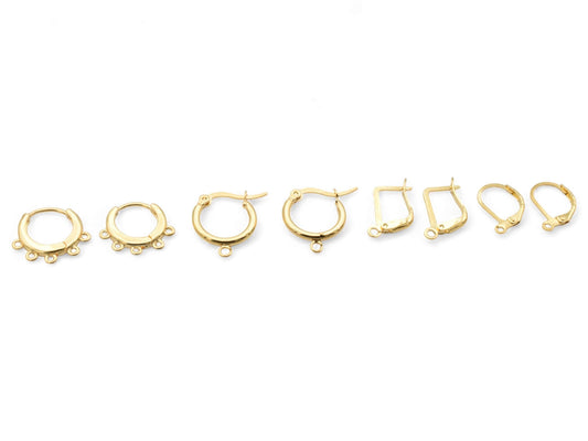 Gold Filled Earring Findings for Jewelry making BeadsFindingDepot
