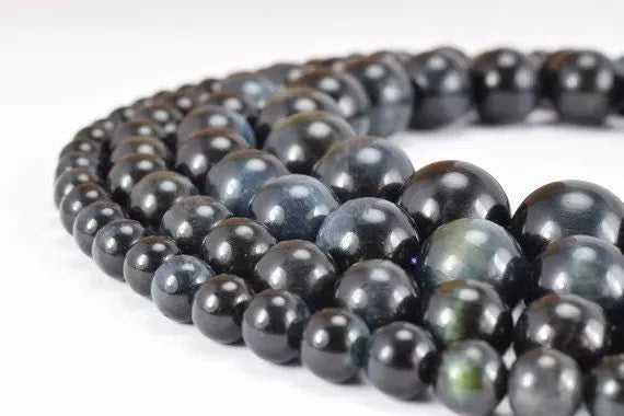 Gray TigeBlack r Eye Round Beads 6mm Natural Chakra Gemstone Jewelry - BeadsFindingDepot