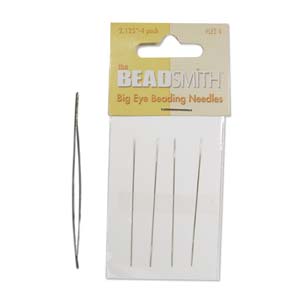 Big Eye Beading Needles by Bead Smith Large Opening for Jewelry Beading - BeadsFindingDepot
