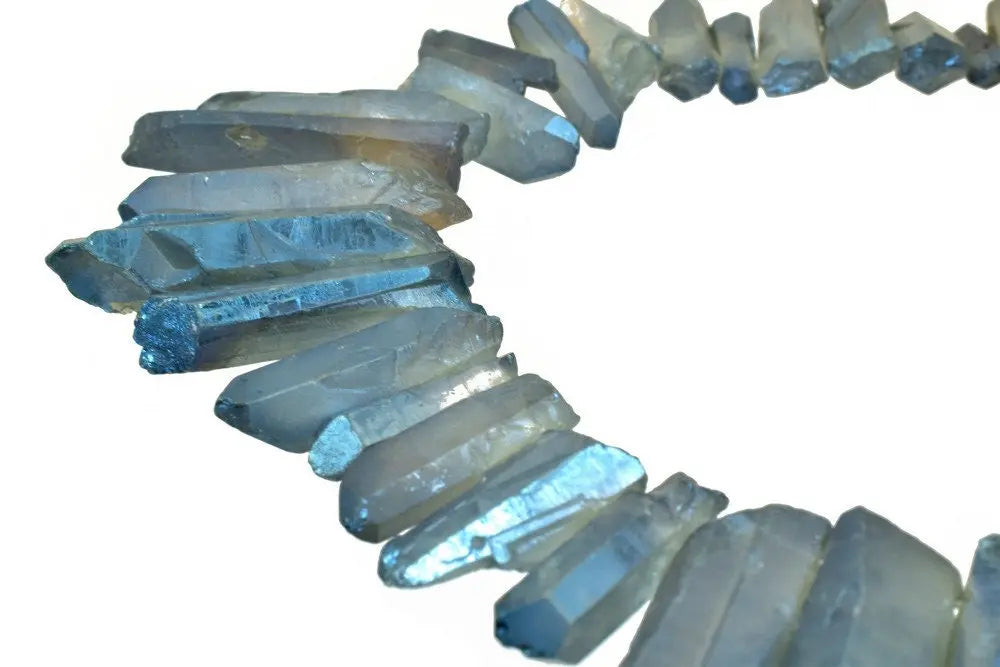 Matte Light Blue Crystal Quartz Gemstone Beads Mix Sizes Beads Natural healing stone chakra stones for Jewelry Making Item# 789222068127 - BeadsFindingDepot