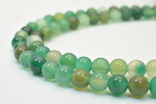 Natural Agate Gemstone Beads Round Beads 6mm Natural Stones Beads Healing chakra stones Jewelry Making Item# 789222065492 - BeadsFindingDepot