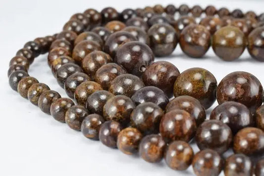 Natural Bronzite Gemstone Beads, Gemstone Round Beads 6mm,8mm,10mm,12mm Natural Stones Beads Healing chakra stones for Jewelry Making - BeadsFindingDepot