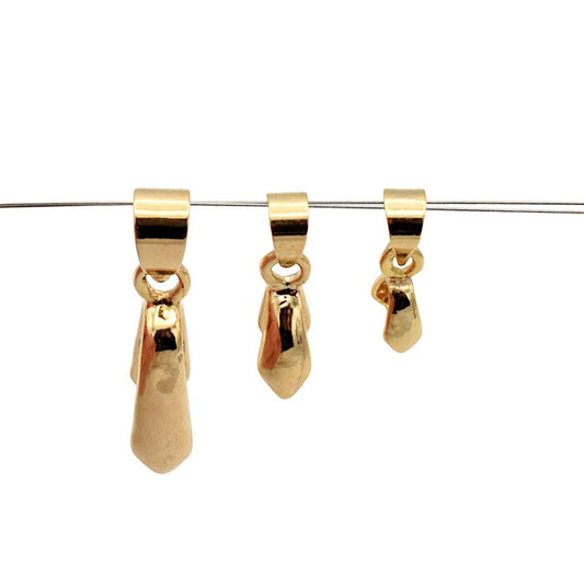 Gold Filled ep Pendant/ charm bails for jewelry making- GF1002/GF11003/GF11006 BeadsFindingDepot