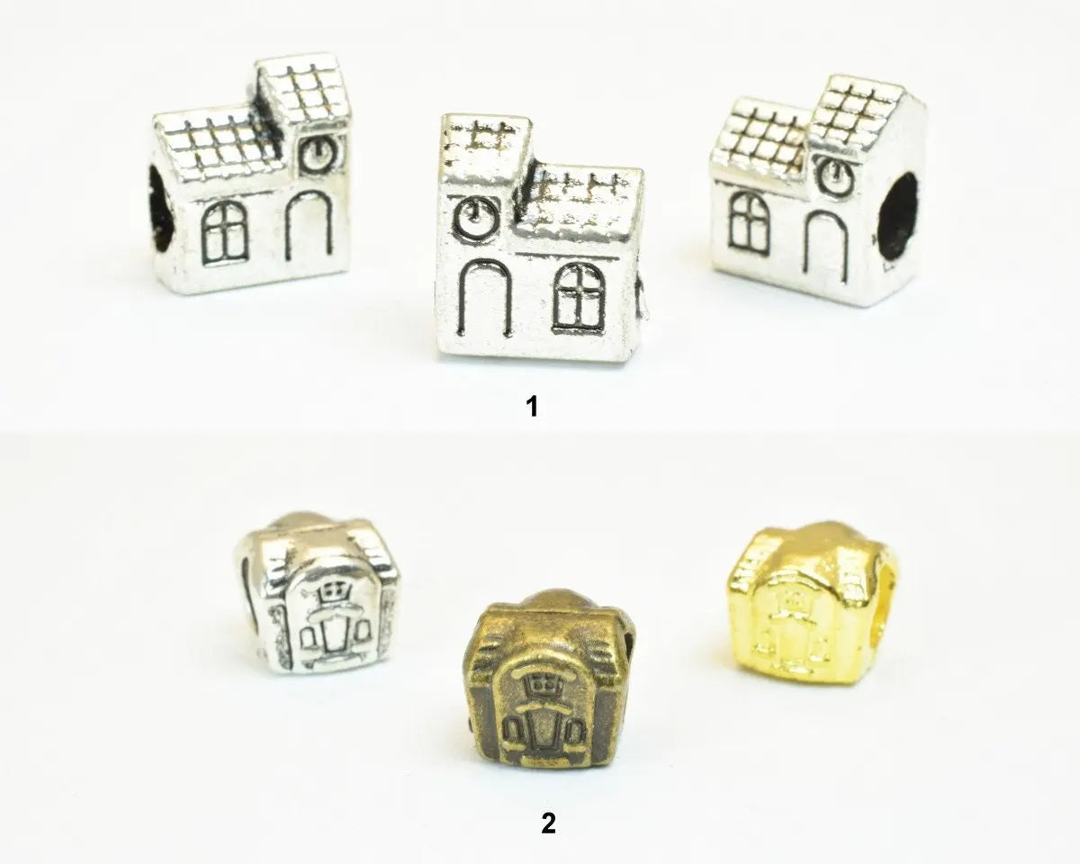 European Beads Big Hole House/Home/Property European Style For Jewelry Making - BeadsFindingDepot