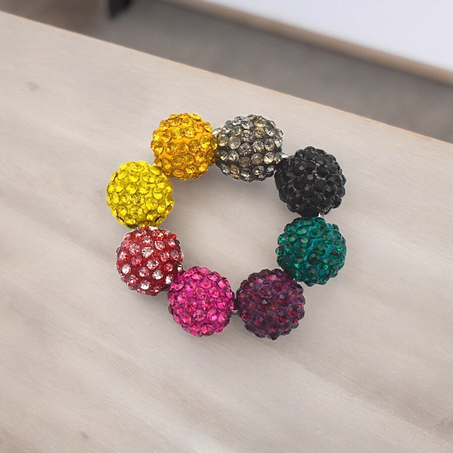 8mm Rhinestone Micro Pave Beads in Metal and Clay for jewelry making jewelry making supplies - detail image 4