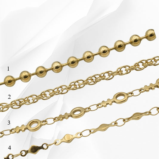 Gold Stainless Steel Chain for Jewelry Making   Durable & Stylish jewelry making supplies - detail image 2