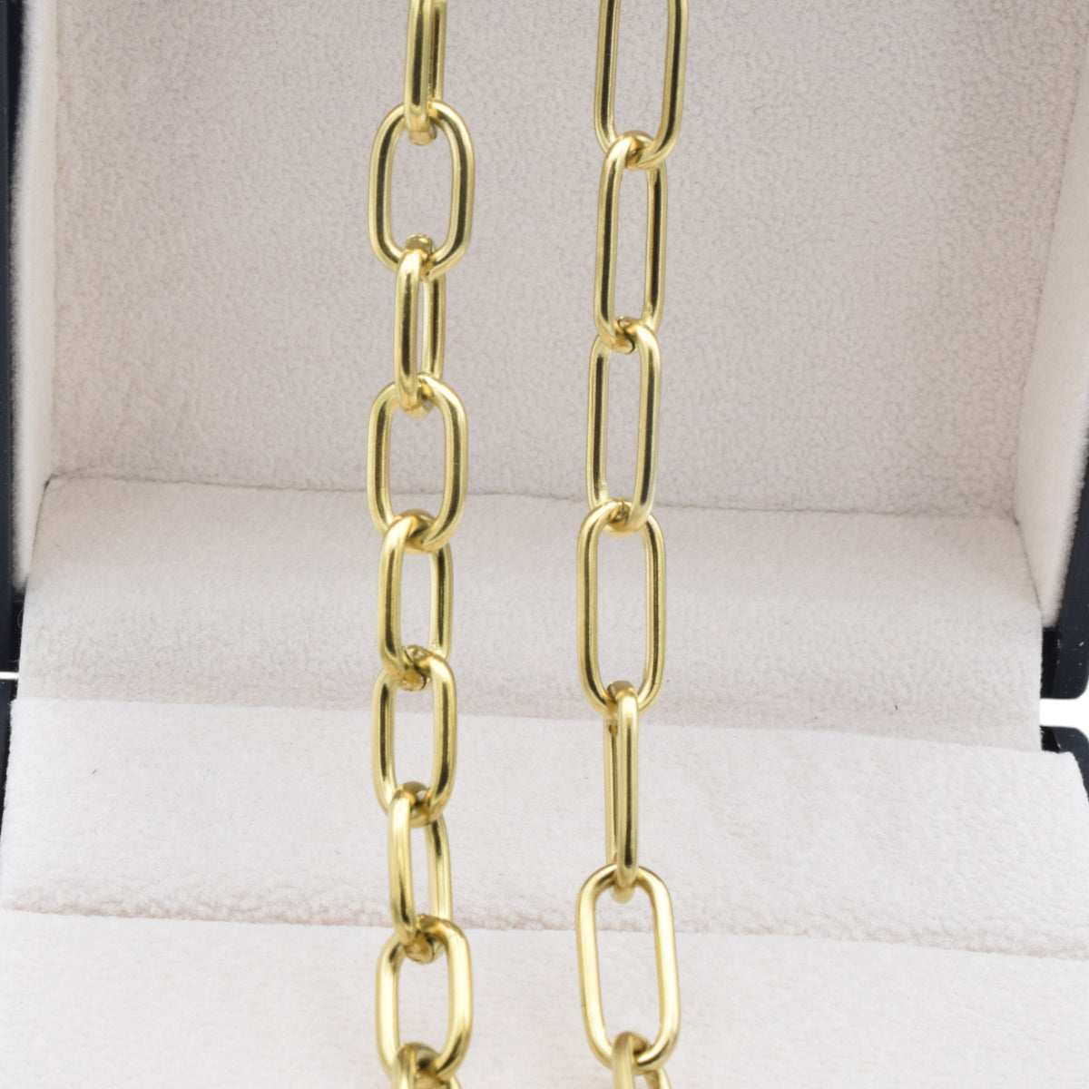 Gold Stainless Steel Paper Clip Chain | Jewelry Making Supplies jewelry making supplies - detail image 4