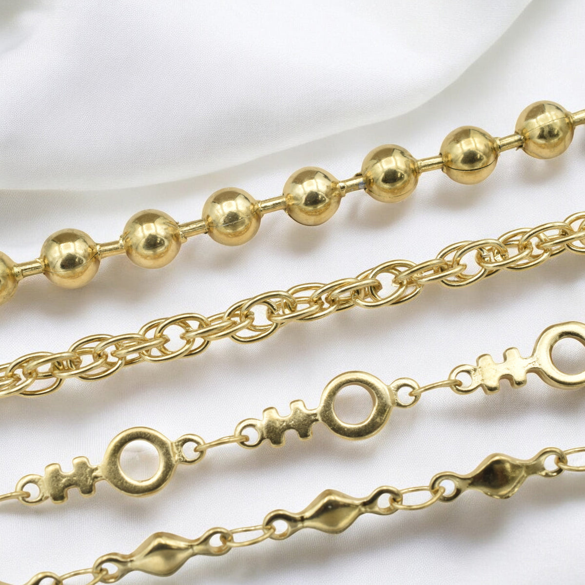 Gold Stainless Steel Chain for Jewelry Making   Durable & Stylish jewelry making supplies - detail image 6
