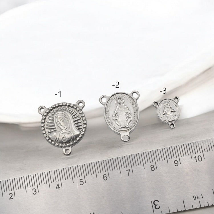 Stainless Steel Rosary Centers   Durable and Stylish for Jewelry Making jewelry making supplies - detail image 2