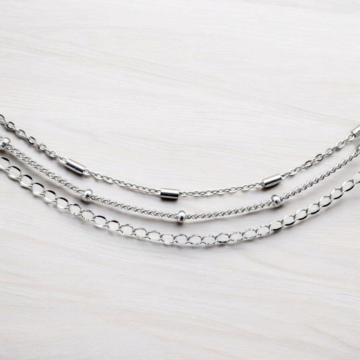 Stainless Steel Jewelry Chains | Bar, Satellite & Extension Chains jewelry making supplies - detail image 7
