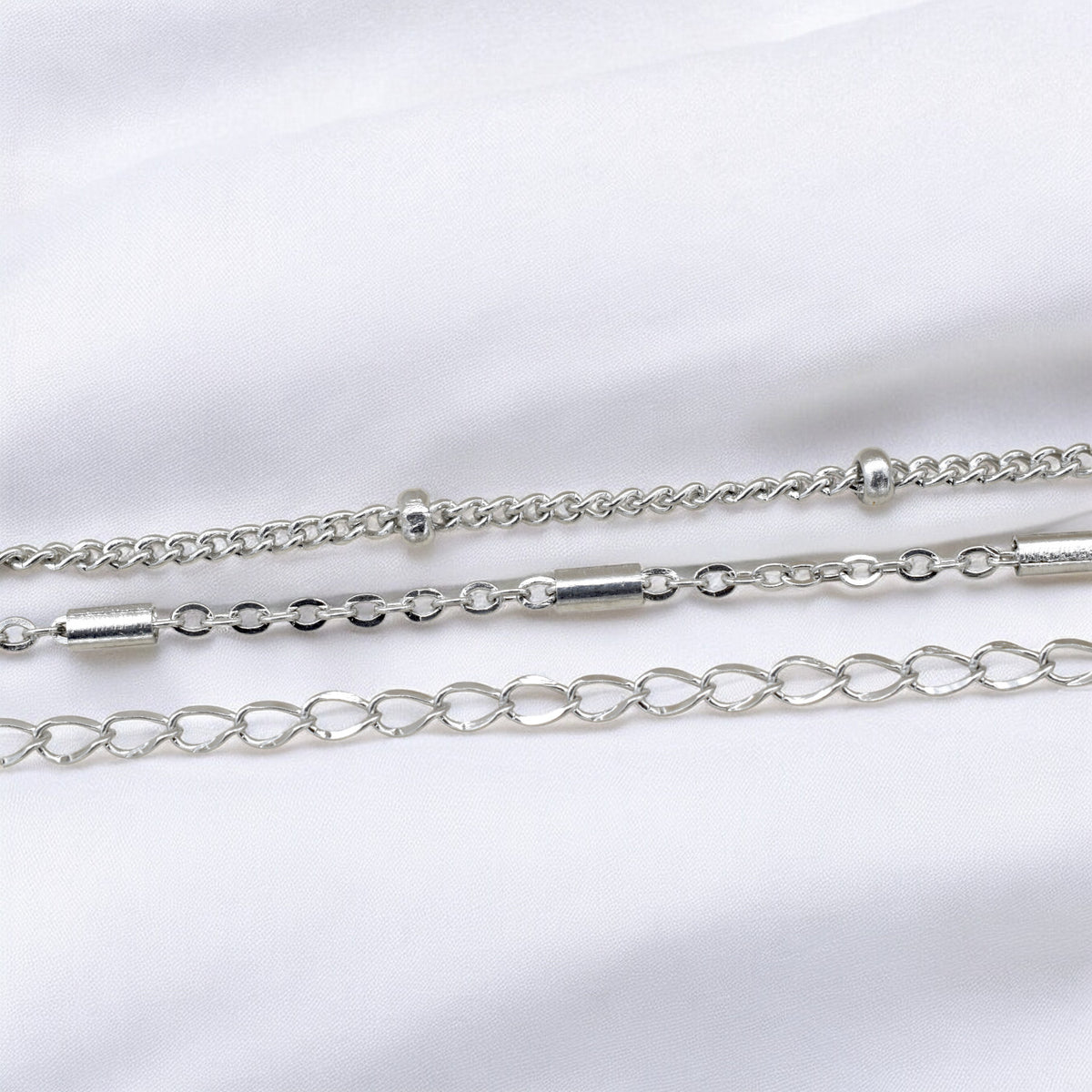 Stainless Steel Jewelry Chains | Bar, Satellite & Extension Chains jewelry making supplies - detail image 5