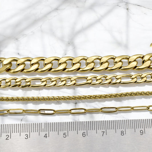 Stainless Steel Gold Filled Look Chains   Sophisticated Jewelry for Any Outfit jewelry making supplies