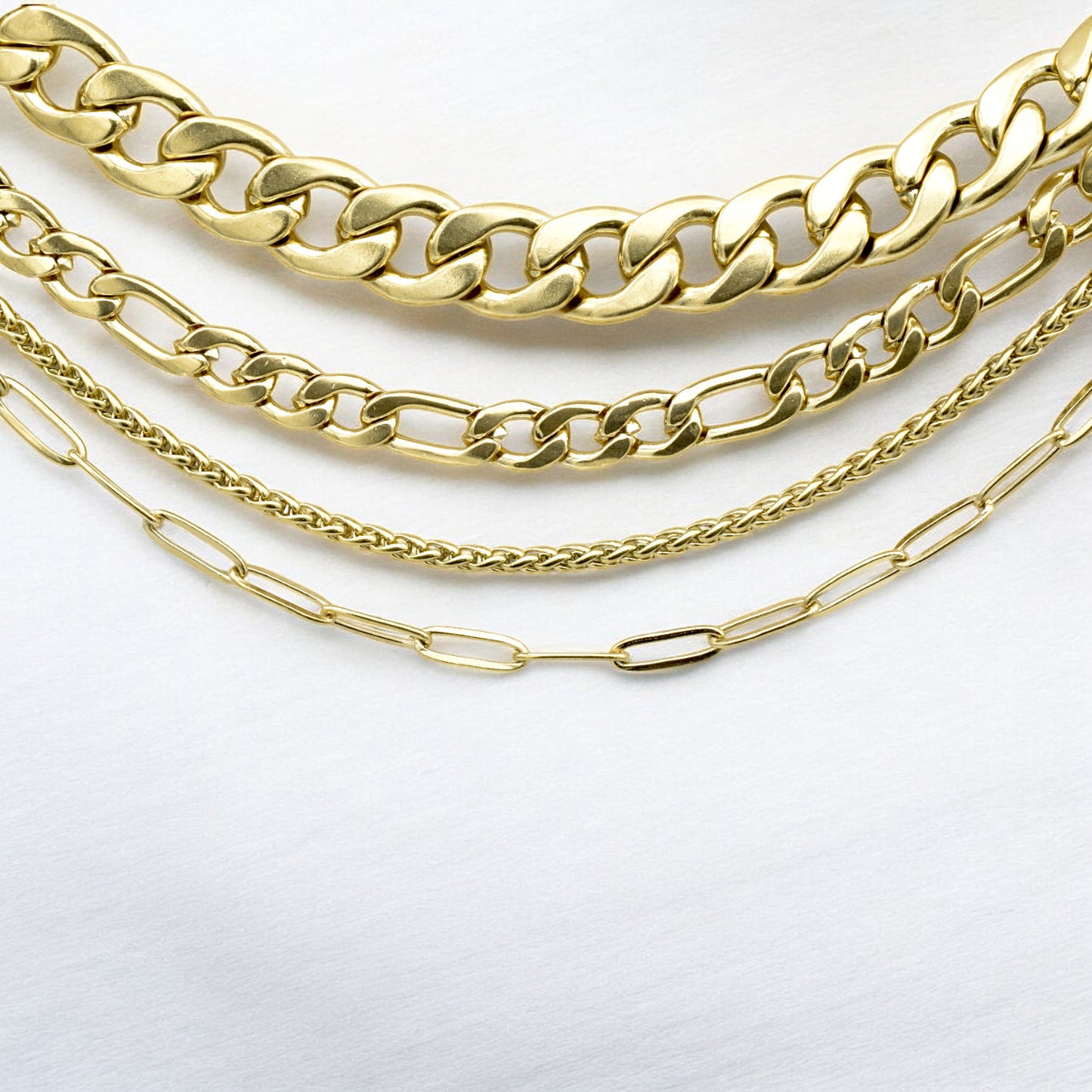Stainless Steel Gold Filled Look Chains   Sophisticated Jewelry for Any Outfit jewelry making supplies - detail image 4