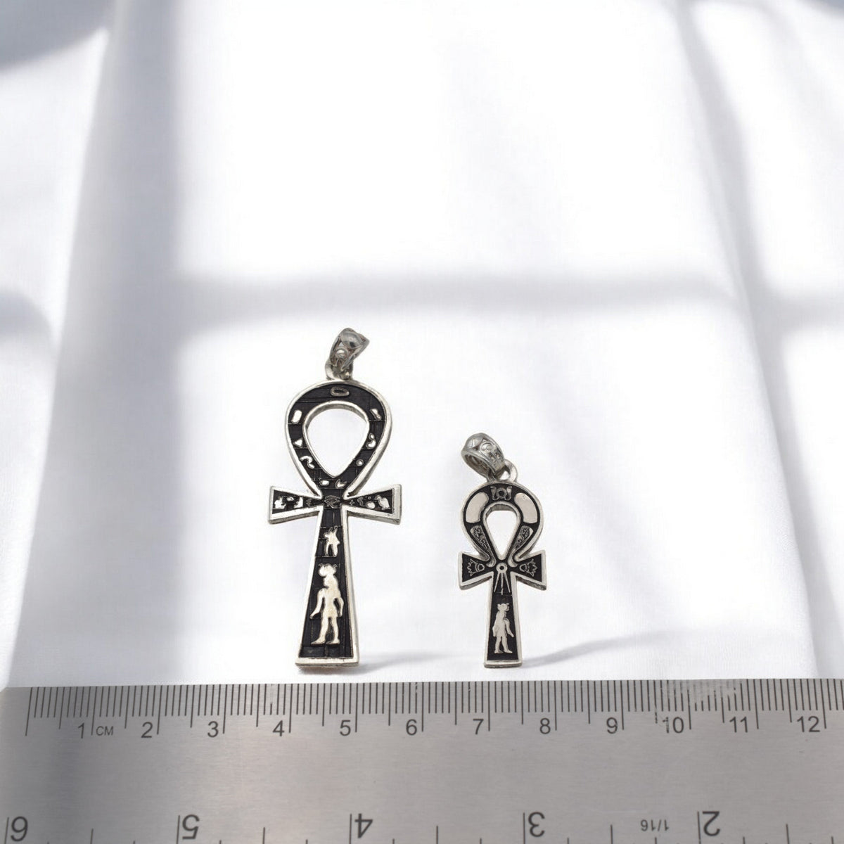Sterling Silver Ankh Pendant | Egyptian Cross Key of Life for Jewelry Making jewelry making supplies - detail image 4