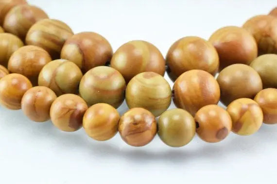 Tiger Skin Beads Wooden Jasper Gemstone Round Beads 4mm to 12mm - BeadsFindingDepot